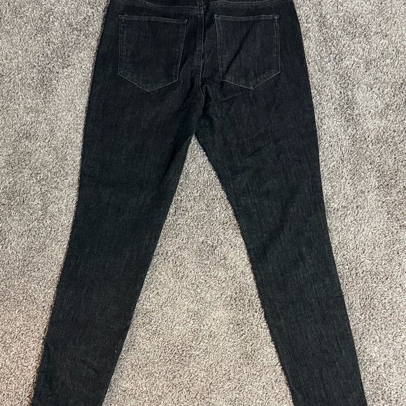 Gap 1969 Legging Jean Womens 31L Black Skinny Stretch Jeggings Pants Denim Long - Picture 6 of 7